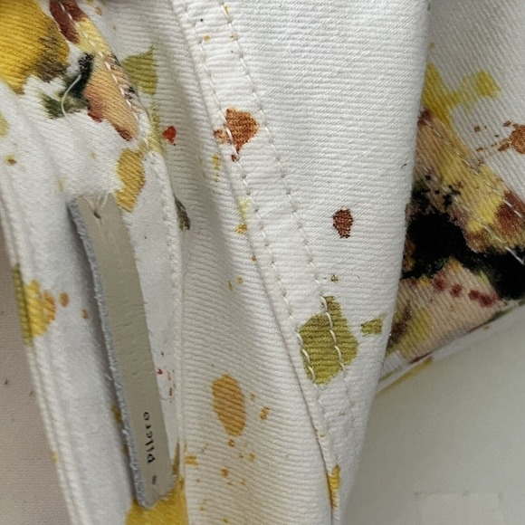 Anthropologie Pilcro Letterpress Jeans 28 Cropped High Rise Bootcut Lemon Grove - Picture 10 of 10